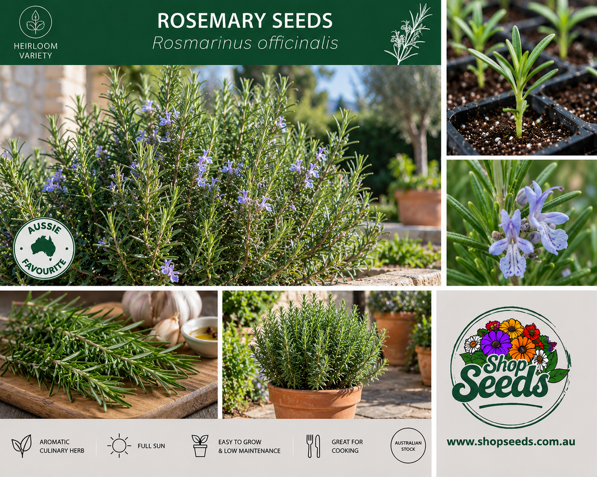 Rosemary - Rosmarinus officinalis - SHOP SEEDS