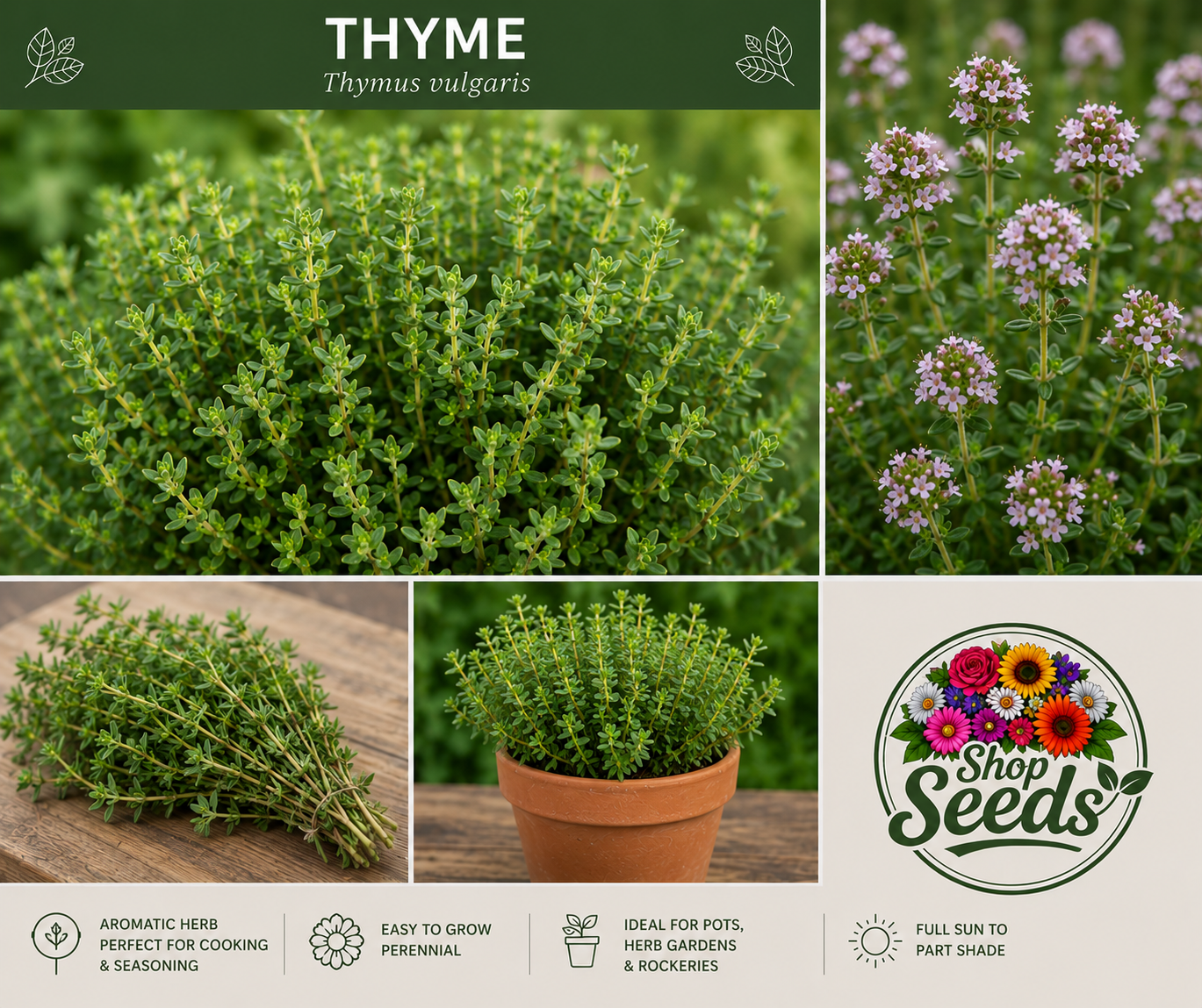 Thyme Seeds – Thymus vulgaris