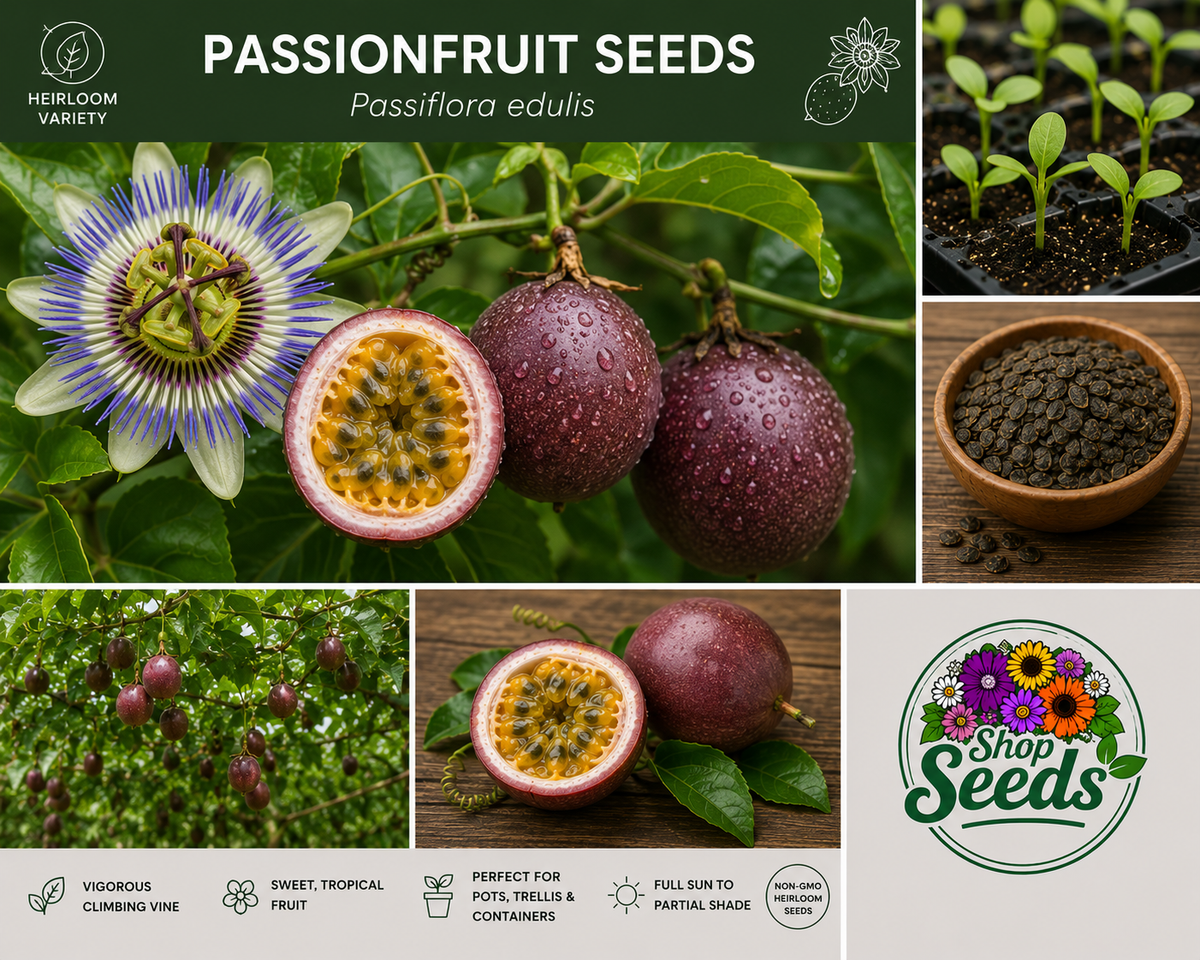 Passionfruit Seeds – Passiflora edulis - SHOP SEEDS