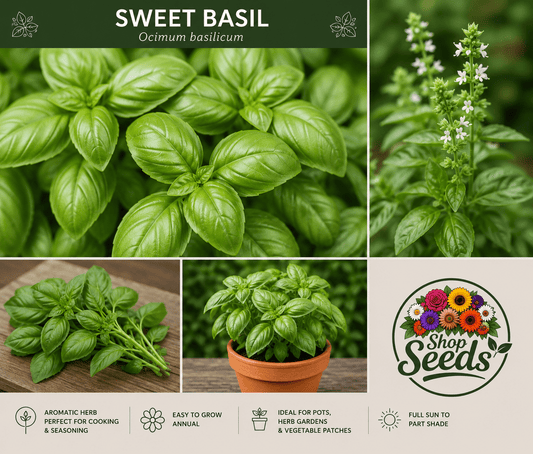 Sweet Basil Seeds – Ocimum basilicum - SHOP SEEDS